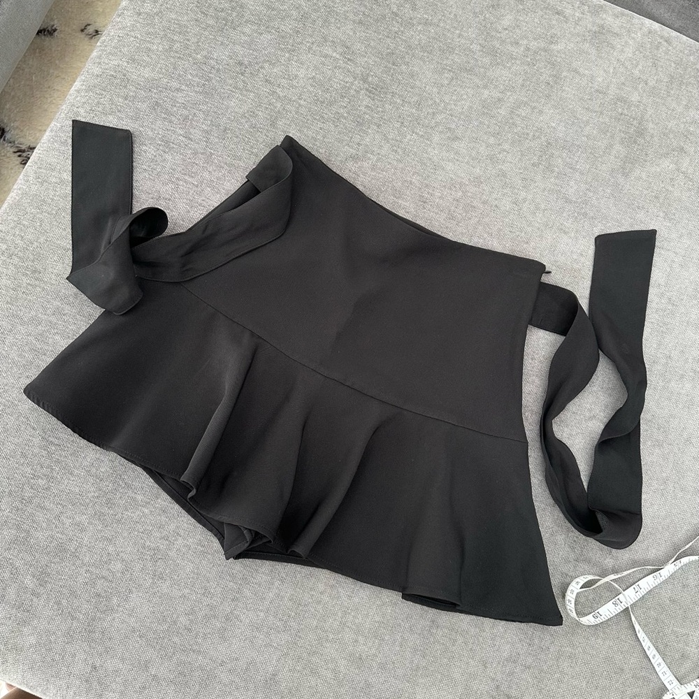 Zara Elegant Black Skort with Ties